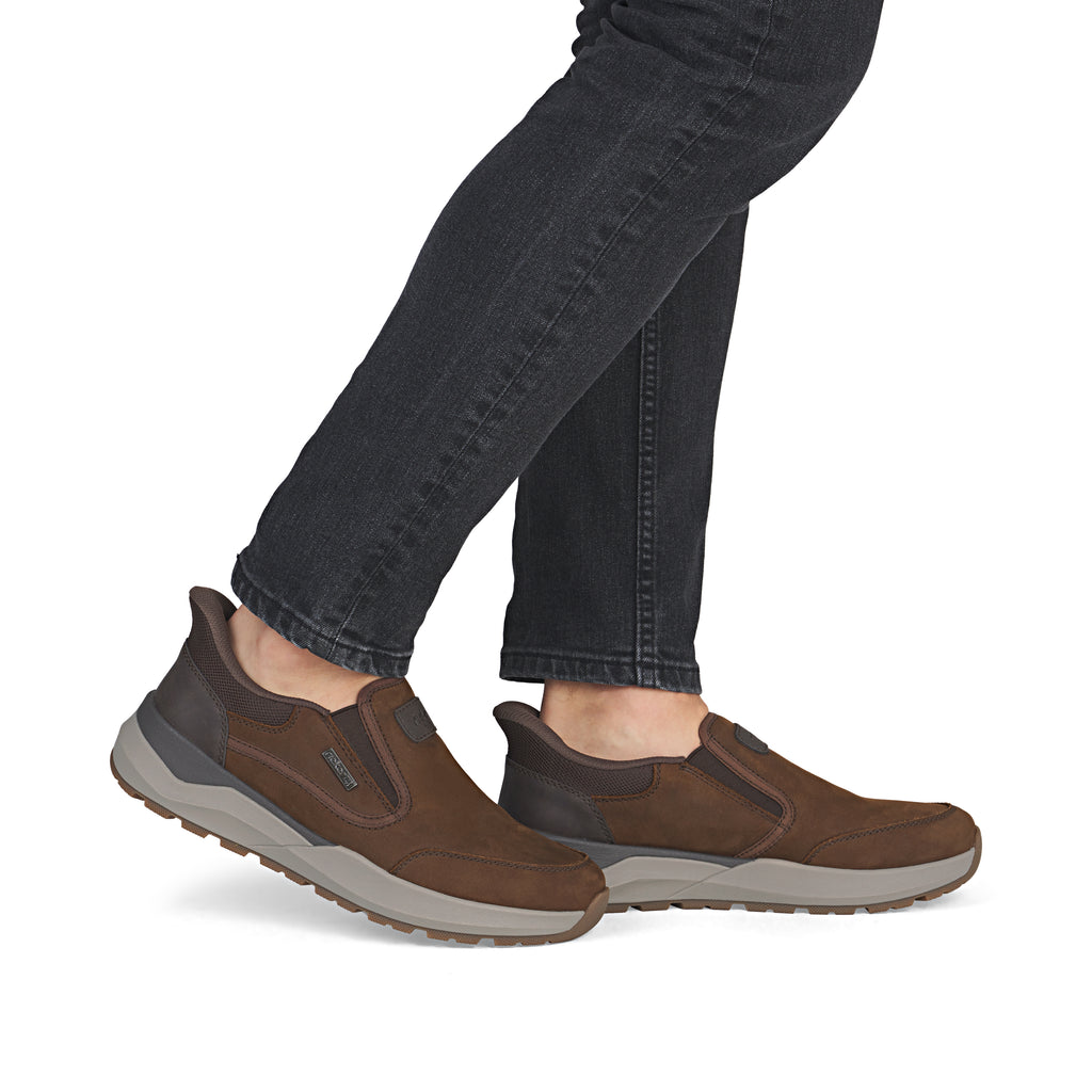 Brown Elasticated Shoes for Men | Rieker 06052-22