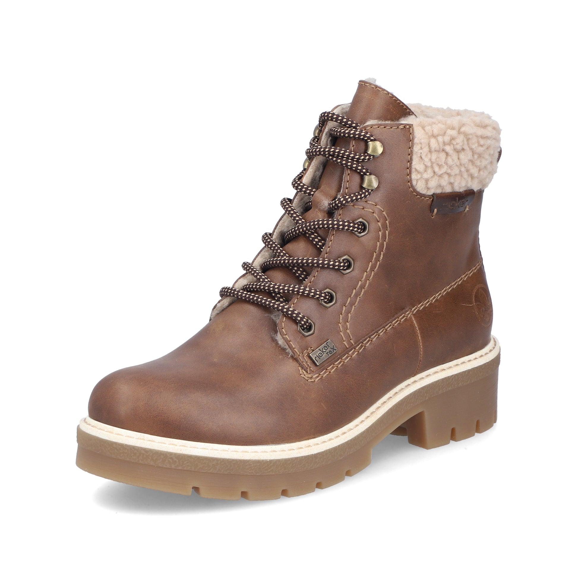 Brown Zip Boots for Women | Rieker Y8118-22