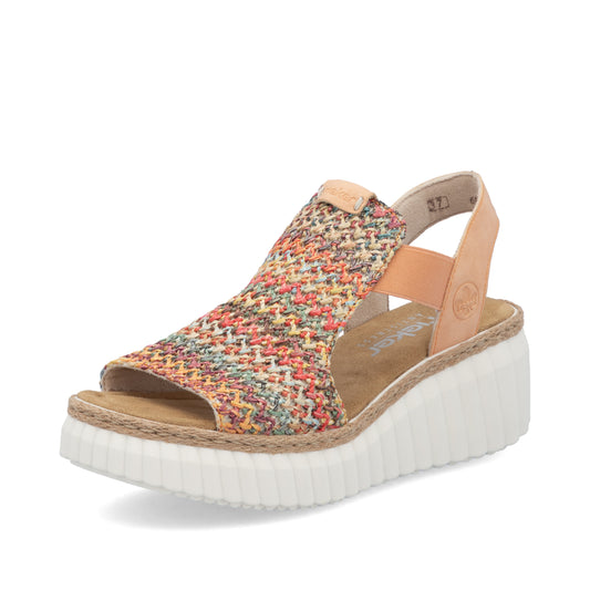 Rieker Woman's Sandals - Multi-Coloured | 69172-92