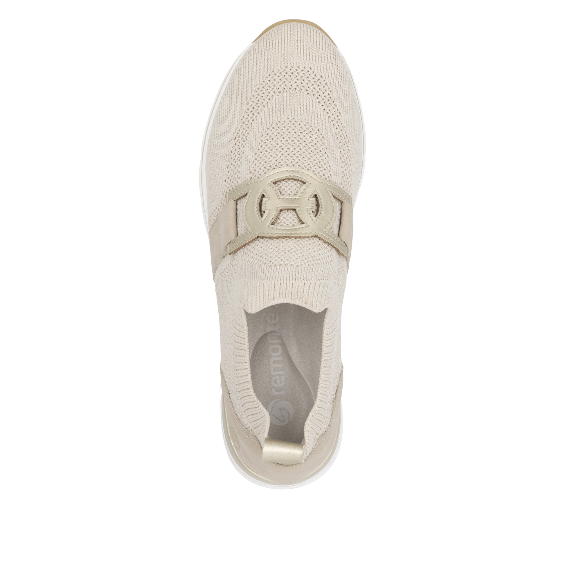 Beige Elasticated Shoes for Women | Remonte R6713-60