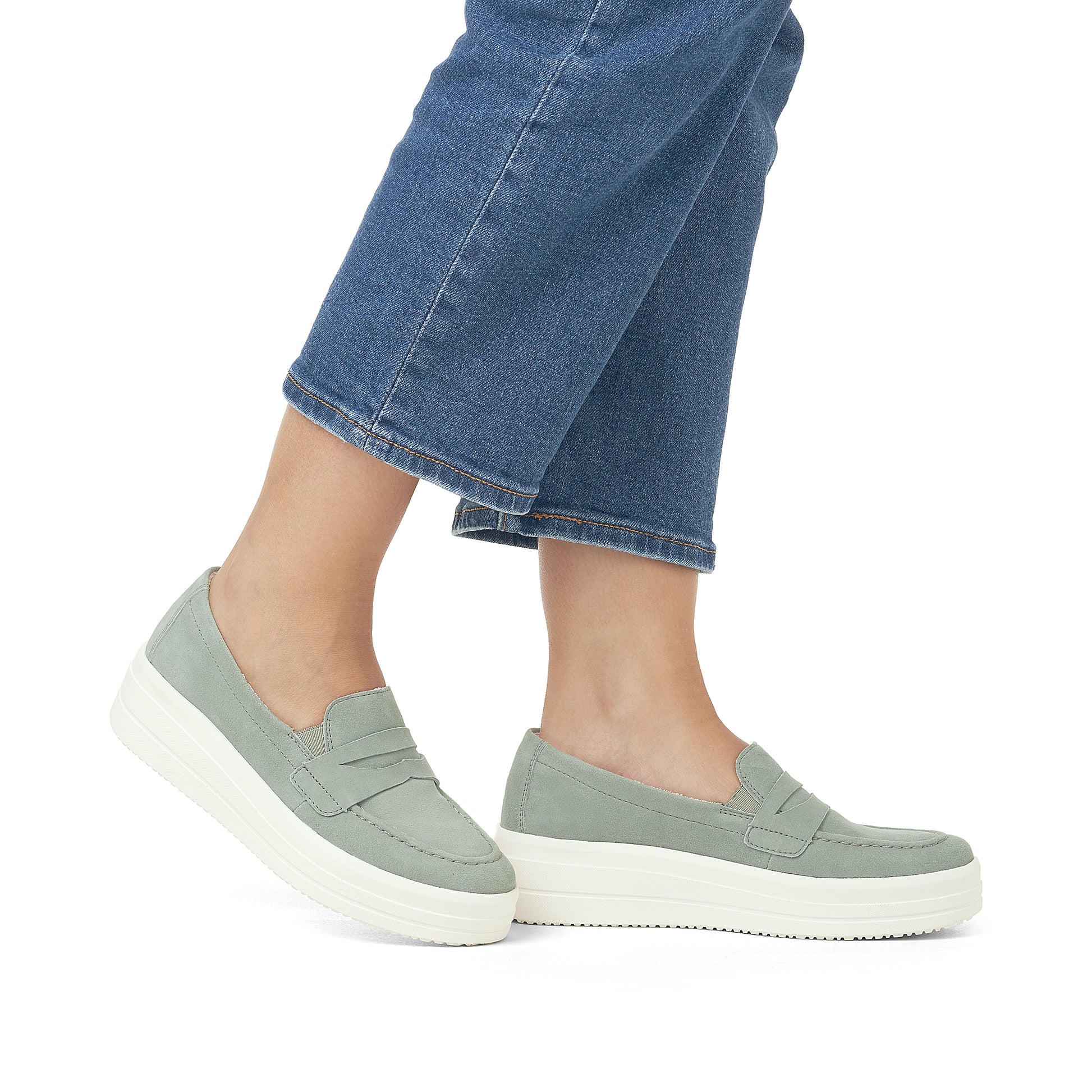 Green Elasticated Shoes for Women | Remonte D1C05-52