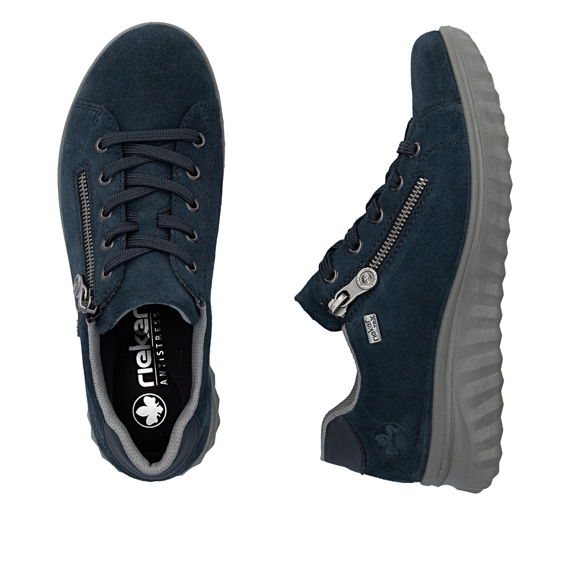Blue Zip Shoes for Women | Rieker 59000-14