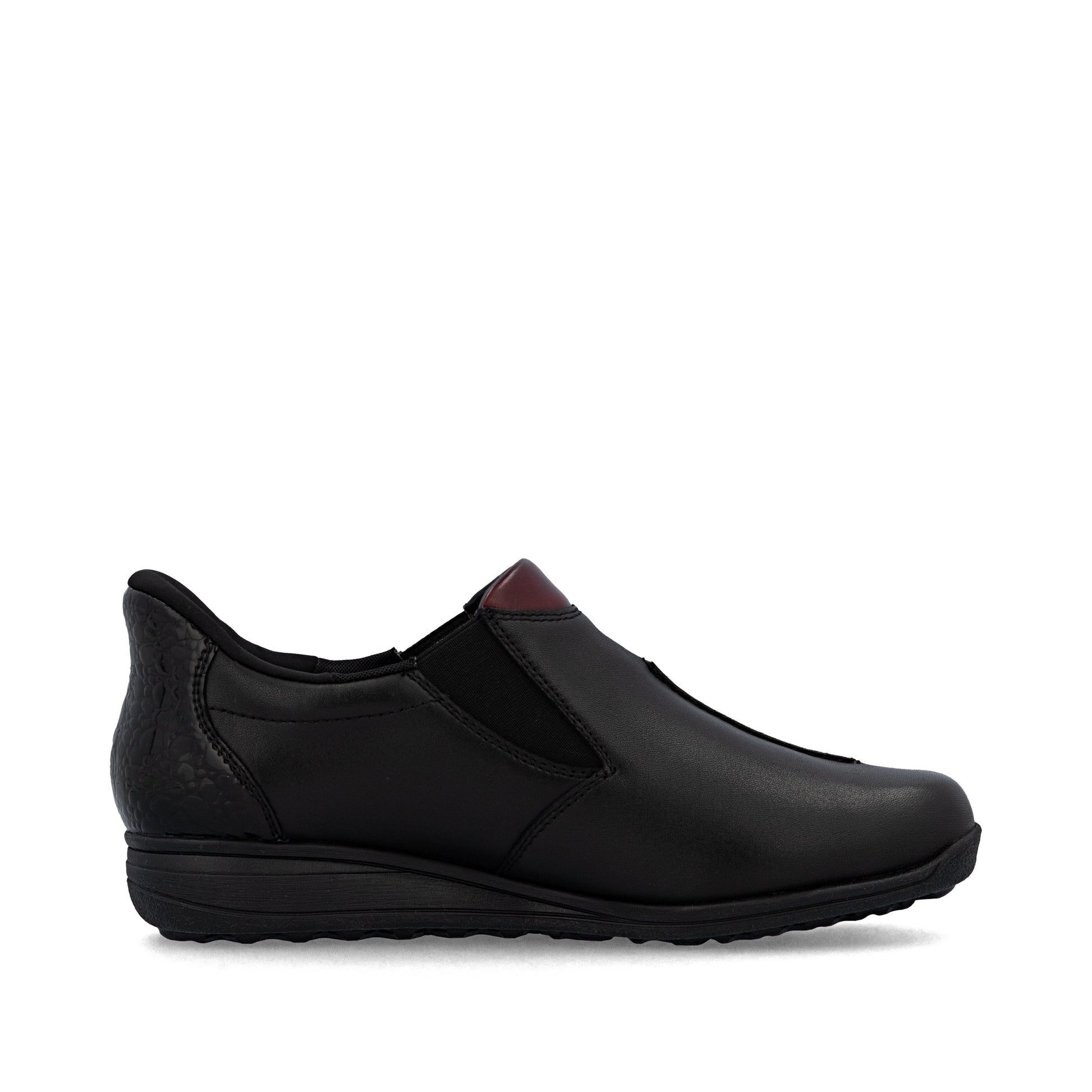 Black Elasticated Shoes for Women | Rieker 47253-00