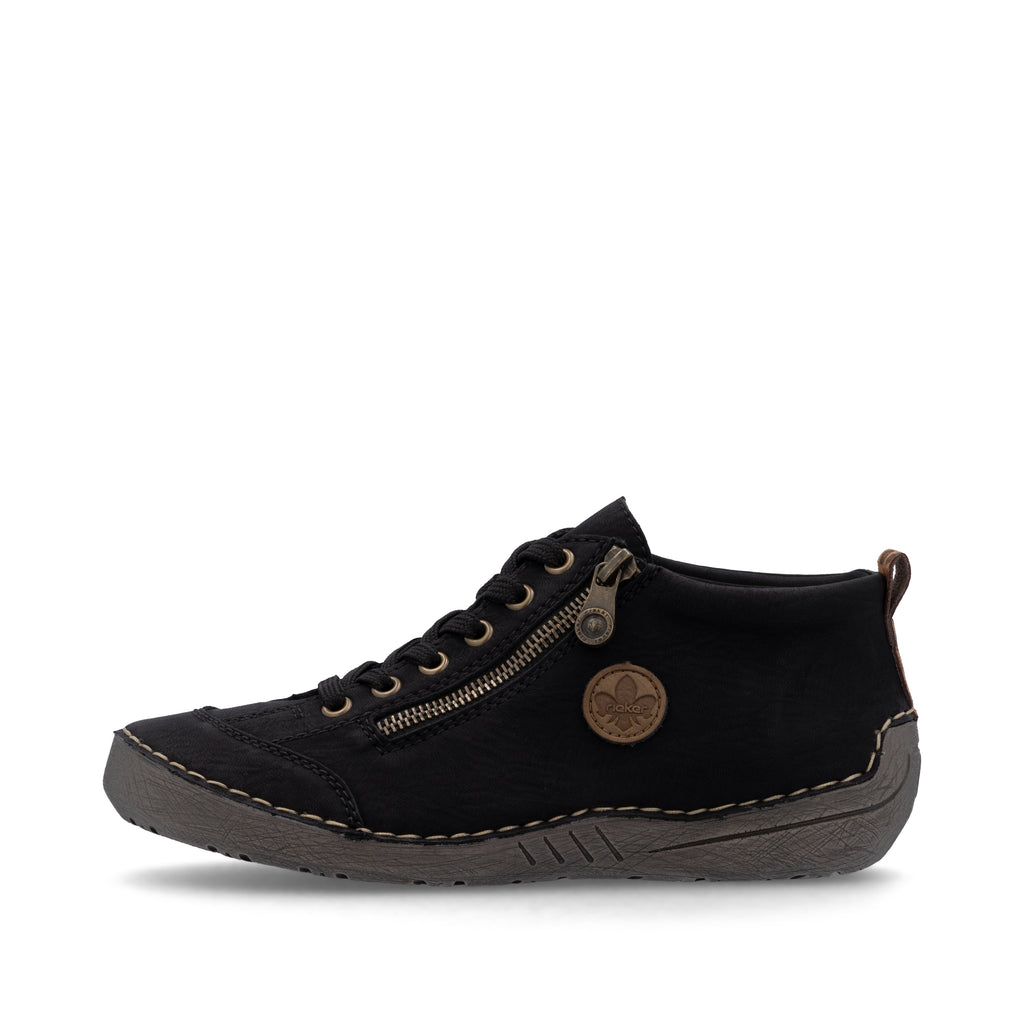 Black Zip Boots for Women | Rieker 52514-00