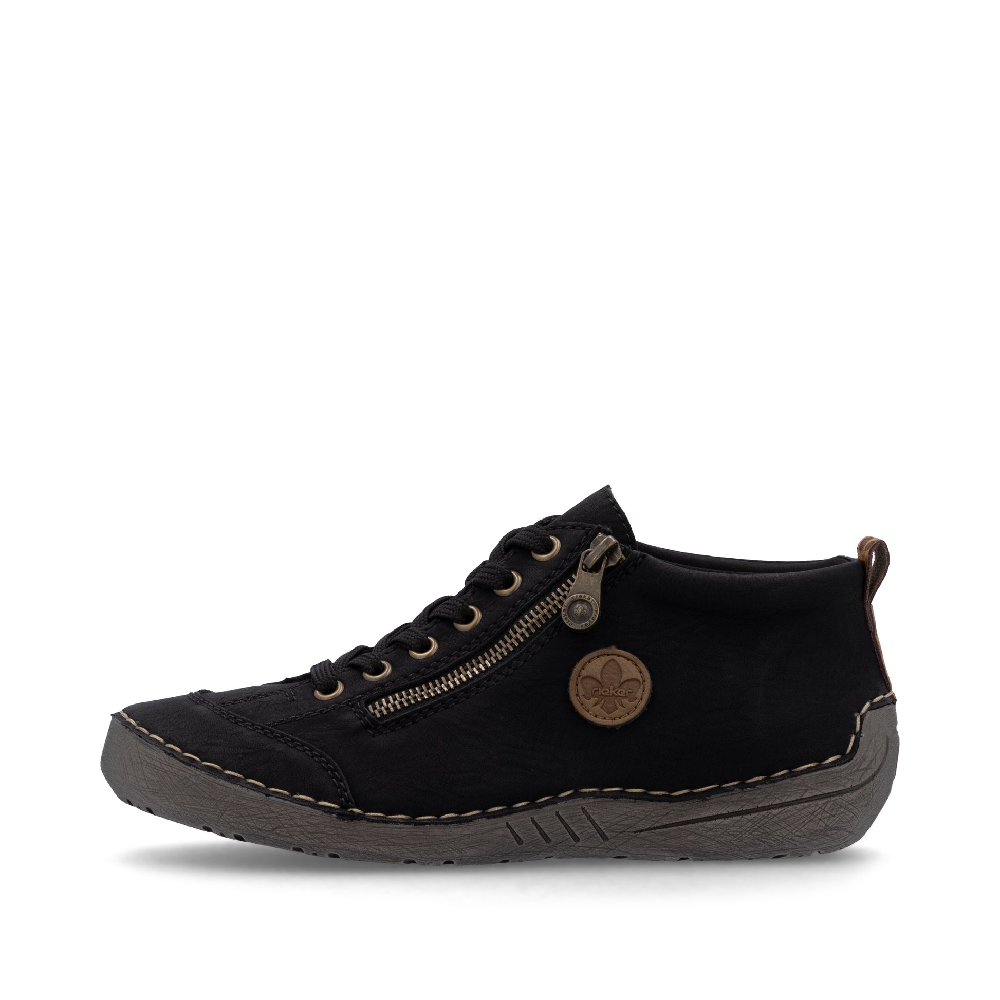 Black Zip Boots for Women | Rieker 52514-00