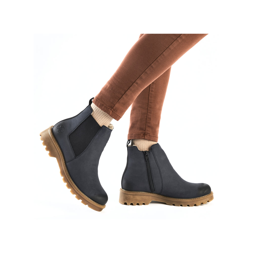 Blue Zip Boots for Women | Rieker 73250-14