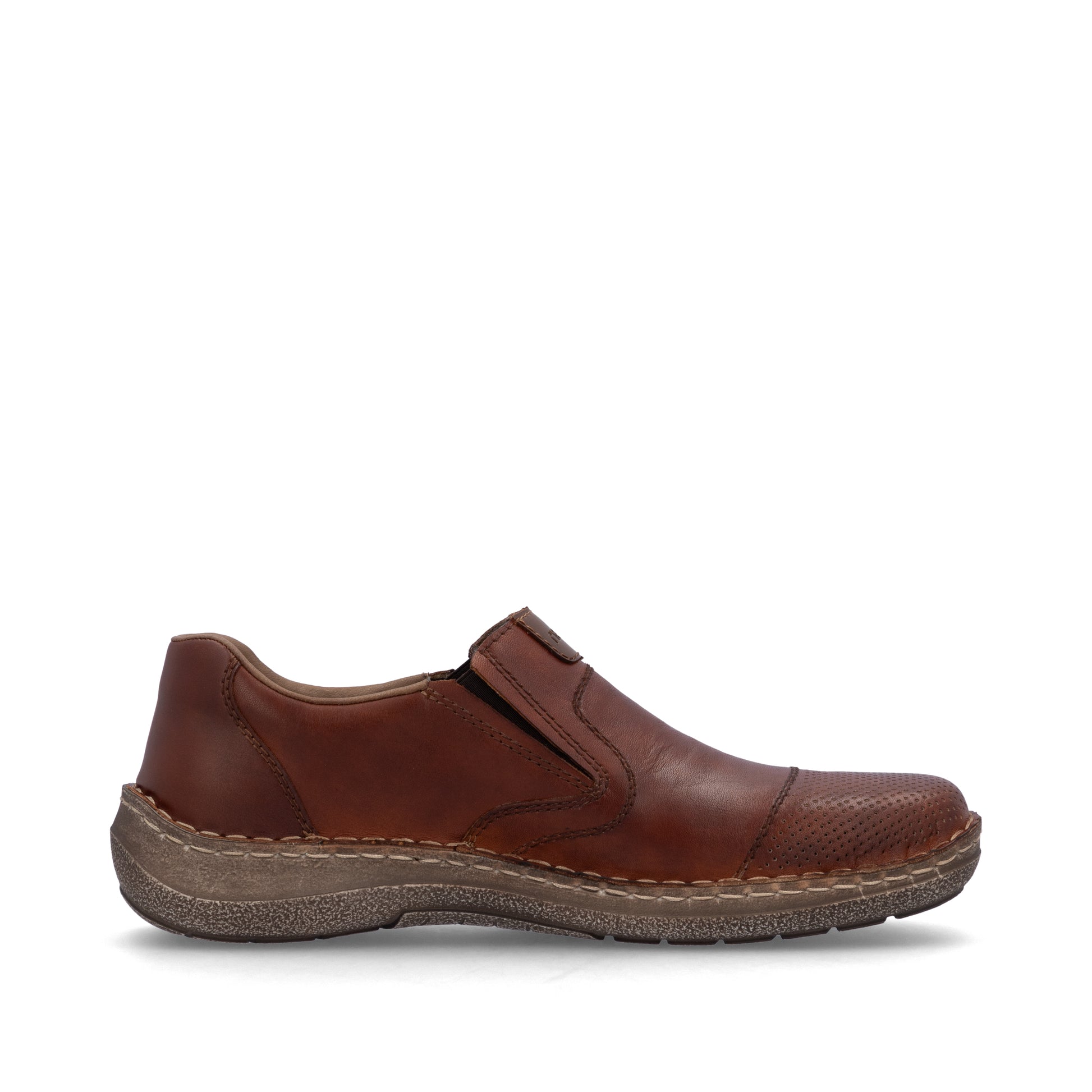 Brown Elasticated Shoes for Men | Rieker 03056-24