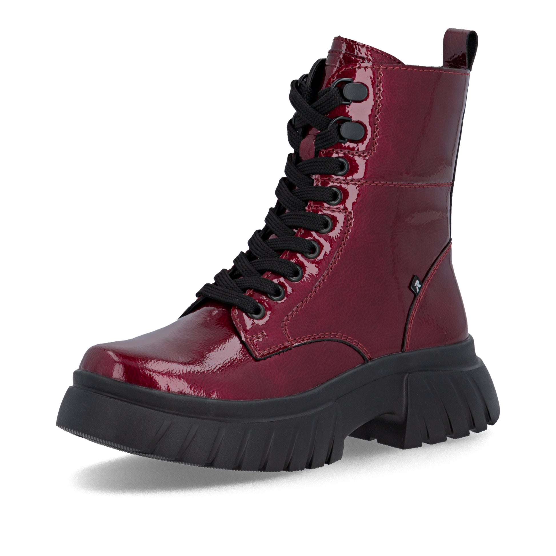 Red Zip Boots for Women | Rieker Sport W1870-35