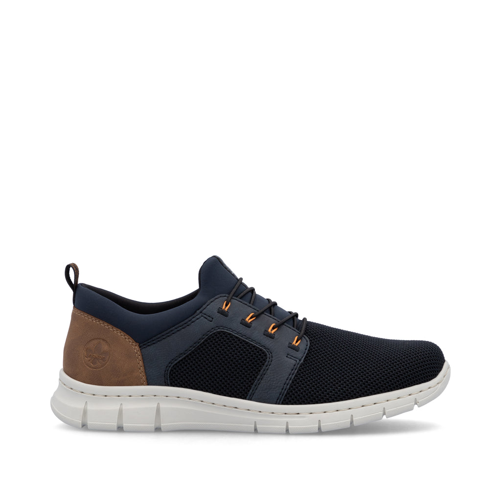 Blue Elasticated Shoes for Men | Rieker B7796-14