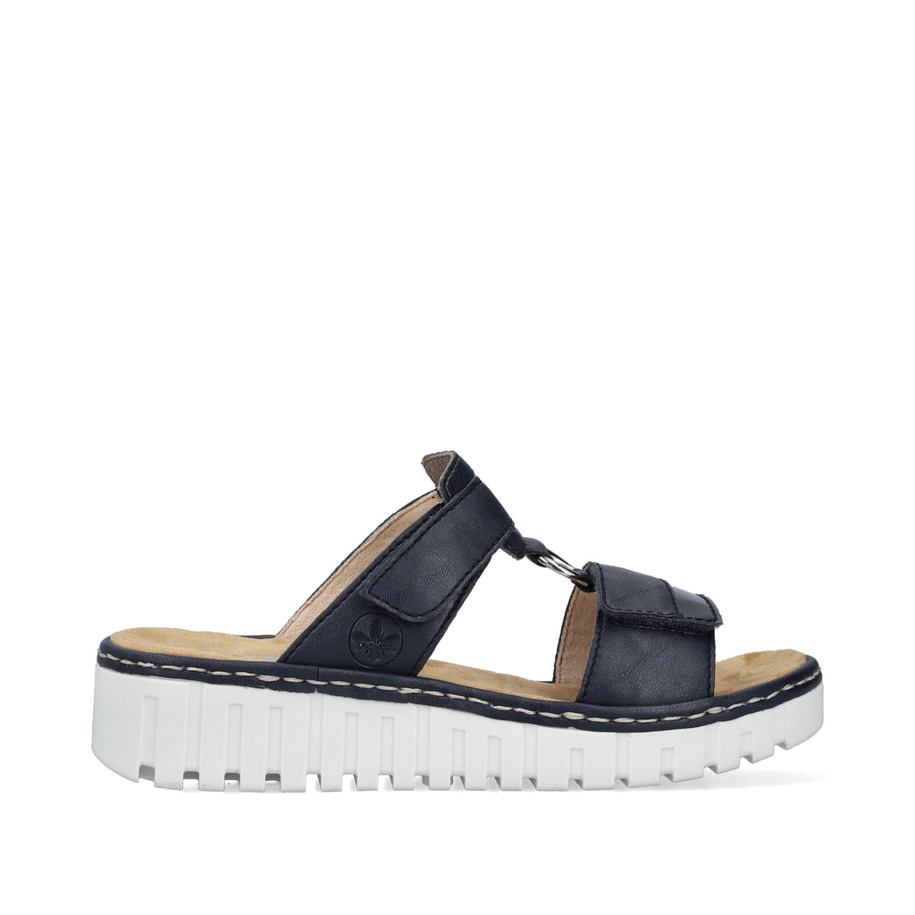 Blue Hook & Loop Sandals for Women | Rieker V1396-14