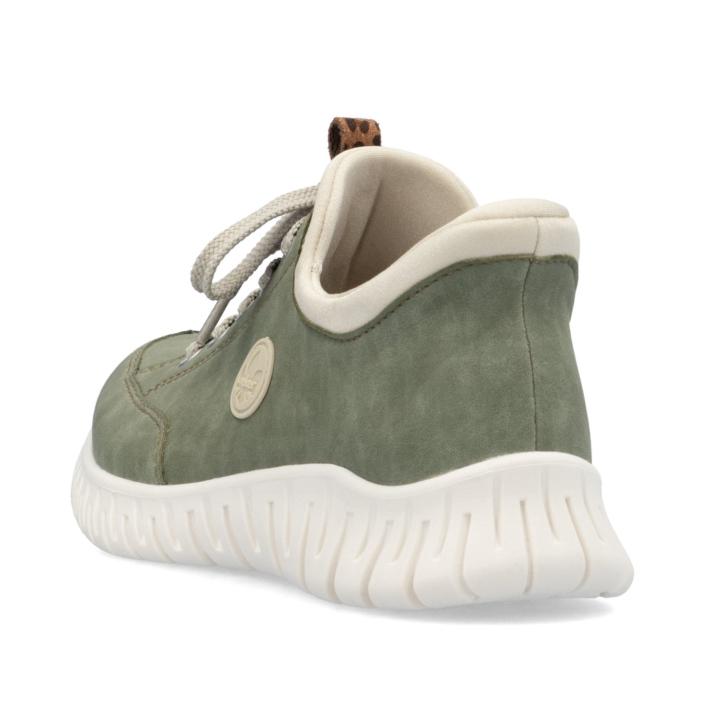 Green Elasticated Shoes for Women | Rieker M5354-52