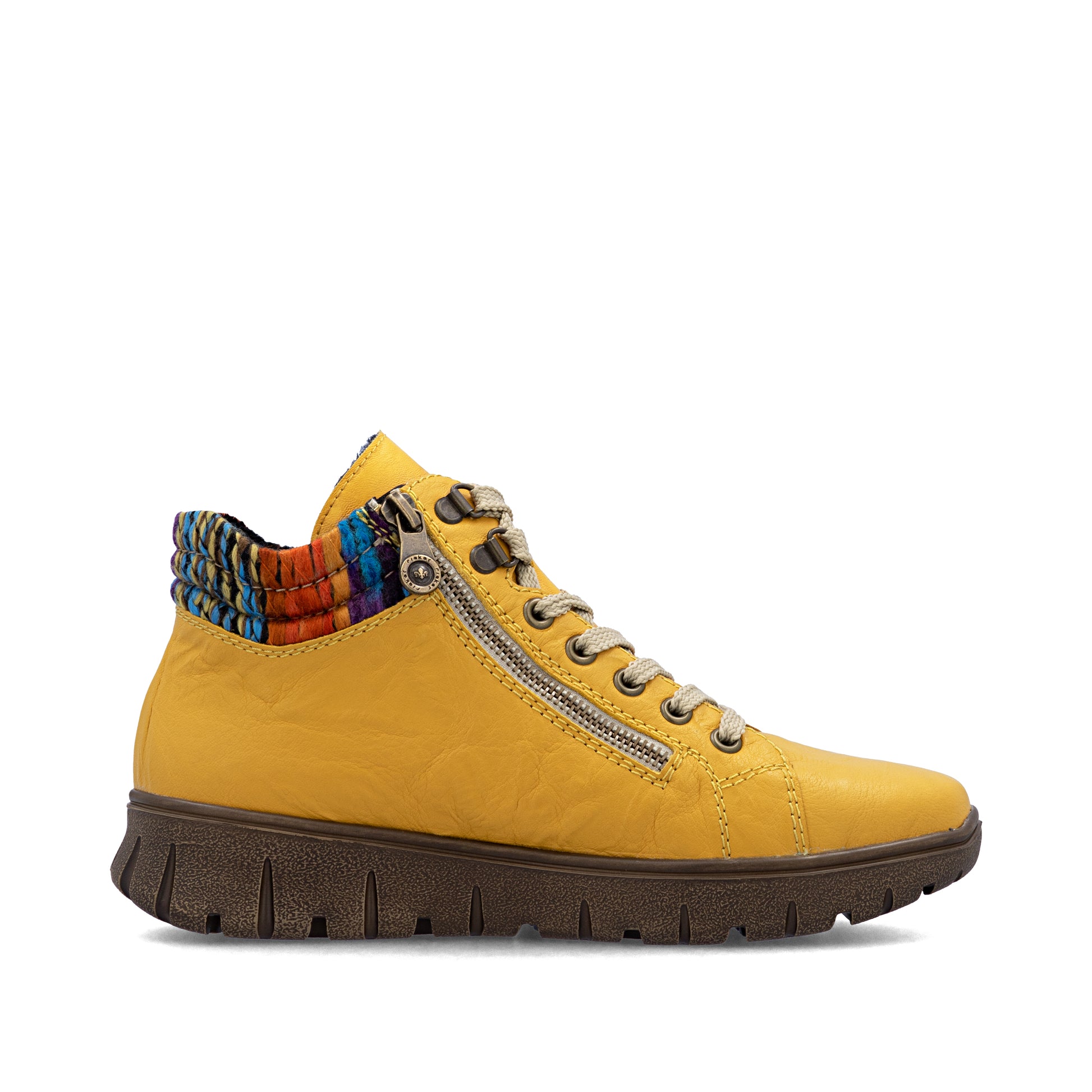 Yellow Zip Boots for Women | Rieker N1305-68