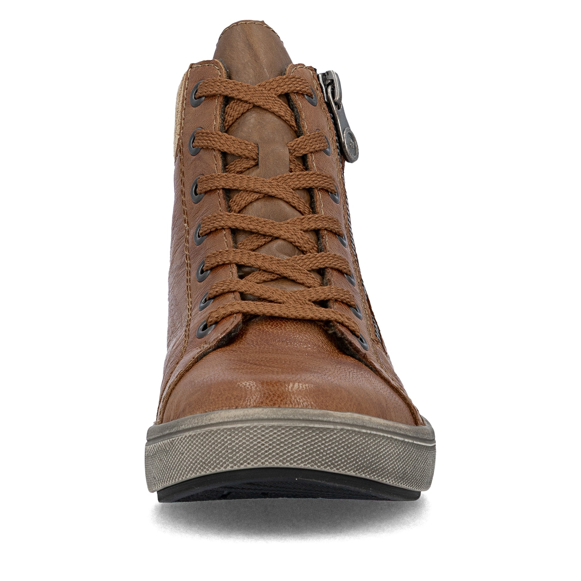 Brown Zip Boots for Women | Rieker X0709-22