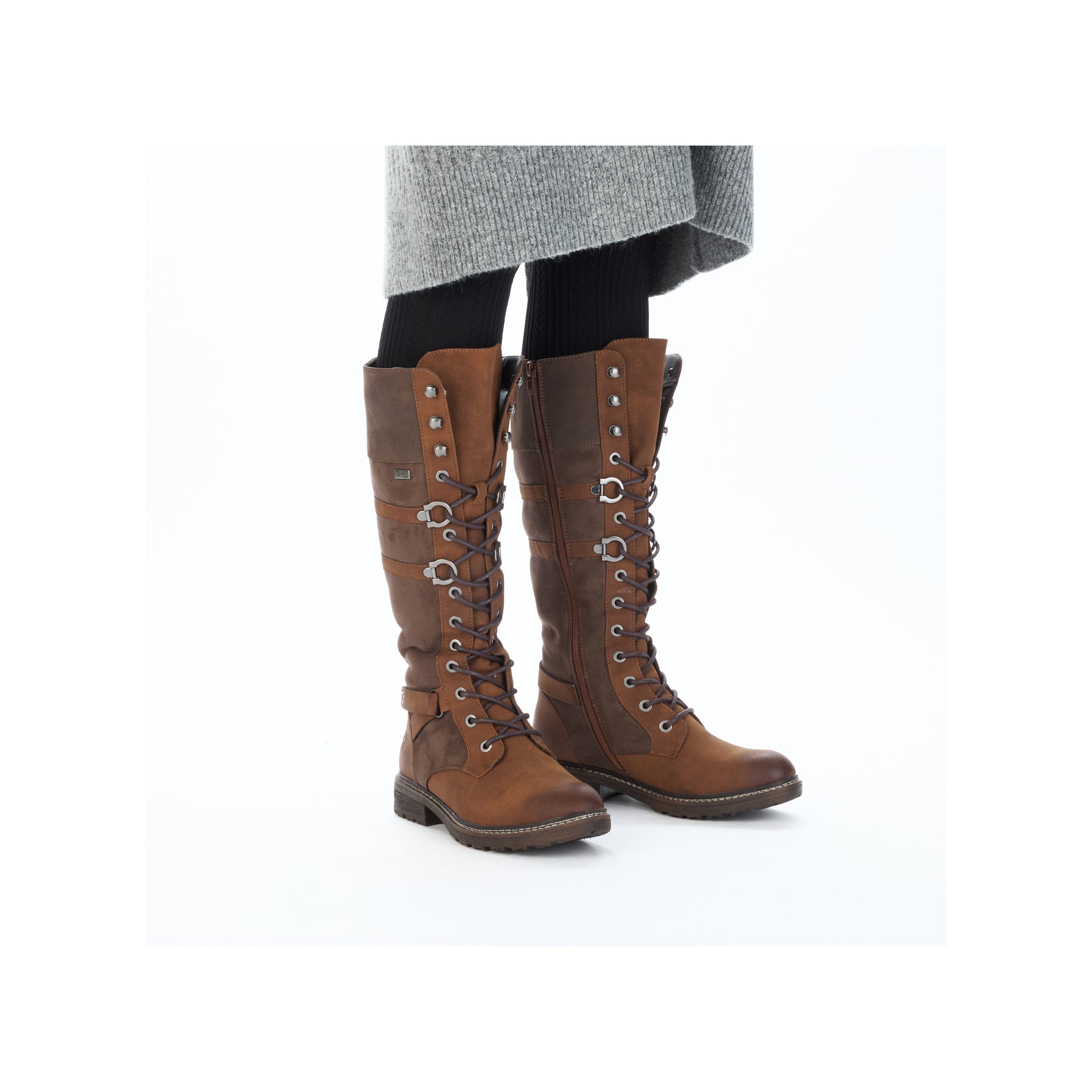Brown Zip Boots for Women | Rieker 94732-25