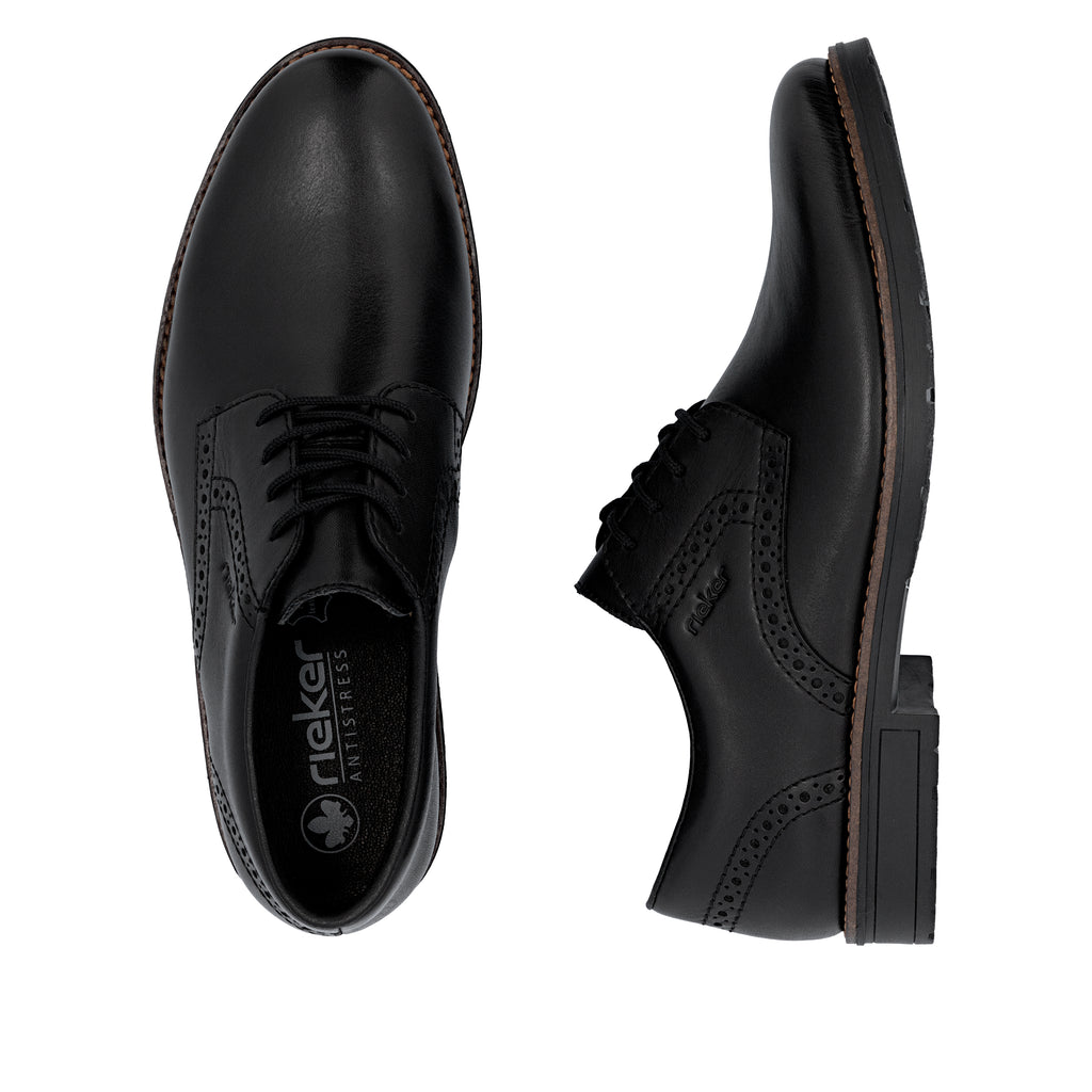 Black Elasticated Shoes for Men | Rieker 14642-00