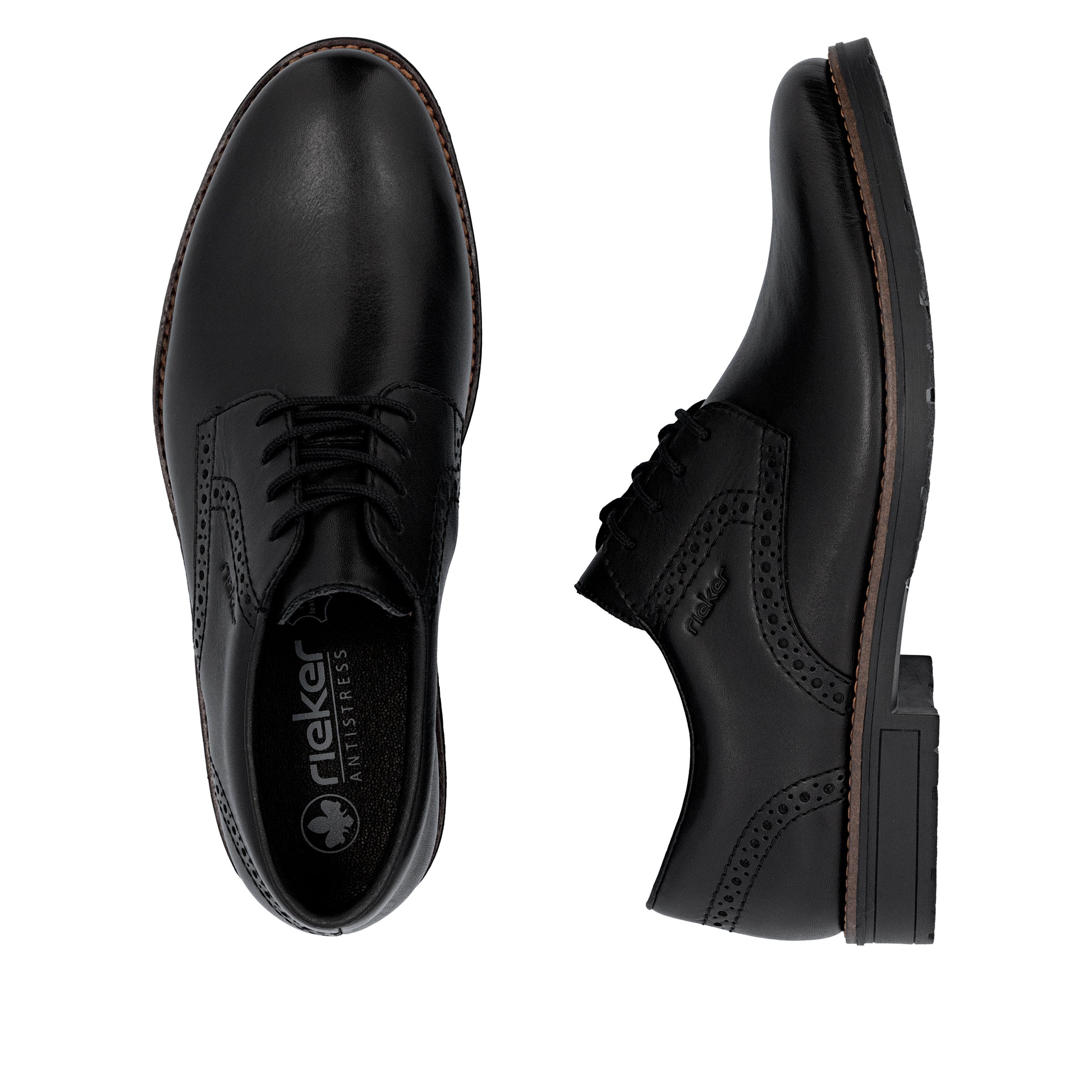 Black Elasticated Shoes for Men | Rieker 14642-00