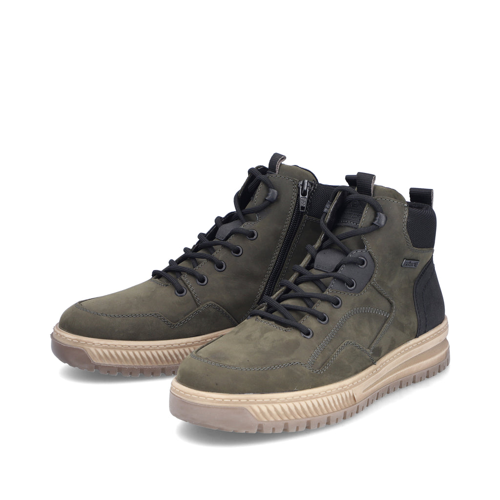 Green Zip Boots for Men | Rieker 38554-54