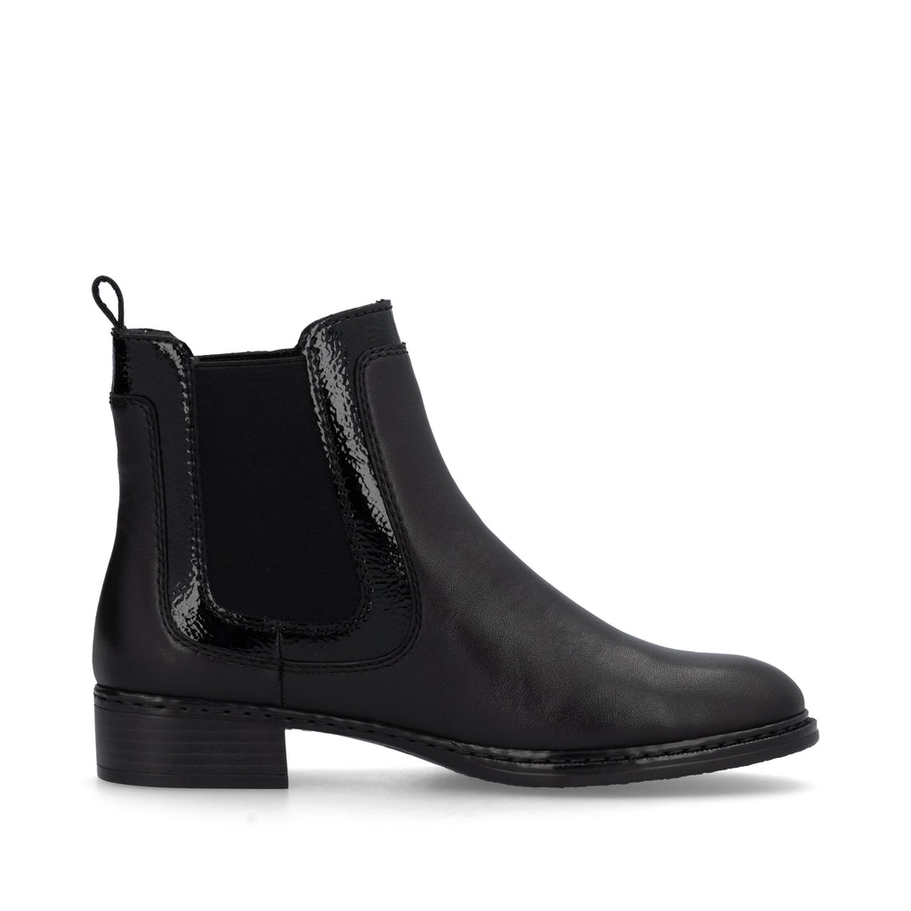 Black Elasticated Boots for Women | Rieker 73457-00