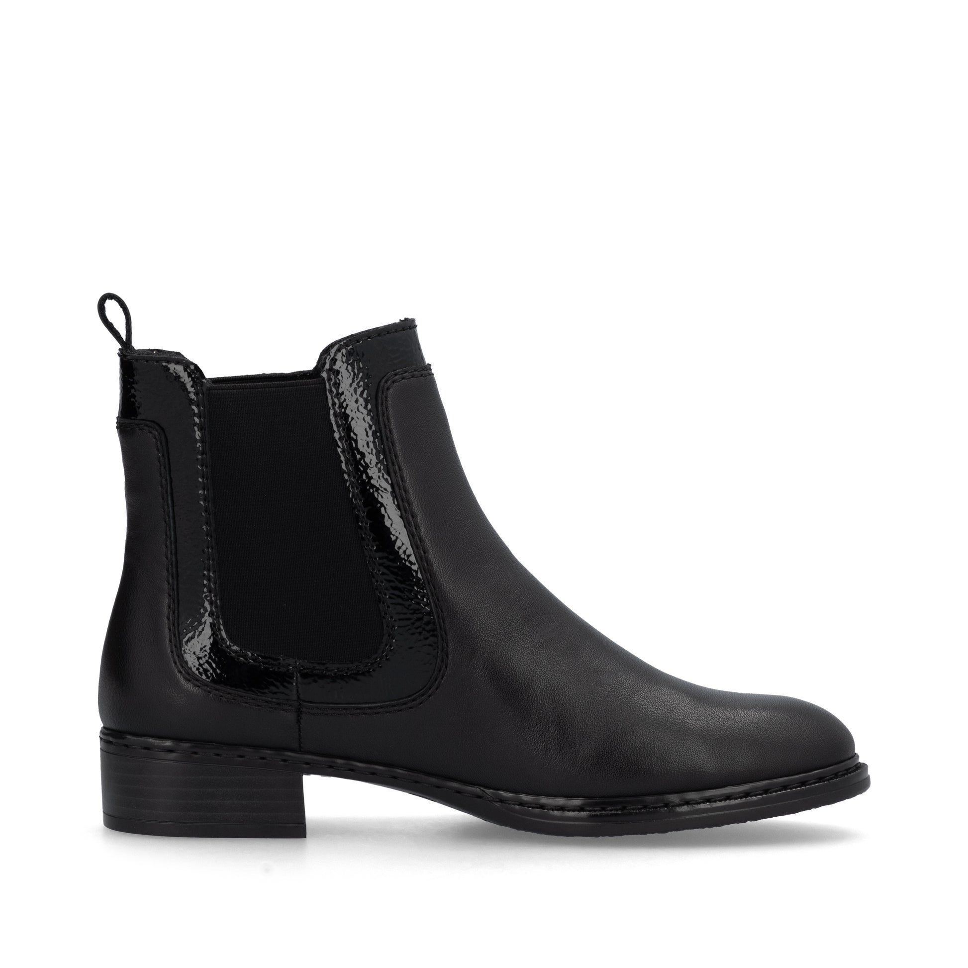 Black Elasticated Boots for Women | Rieker 73457-00