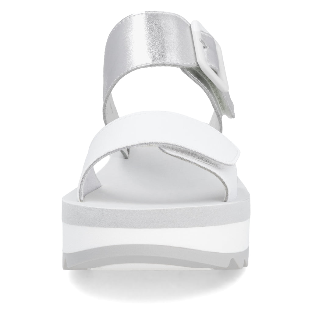 White Hook & Loop Sandals for Women | Rieker W3050-90