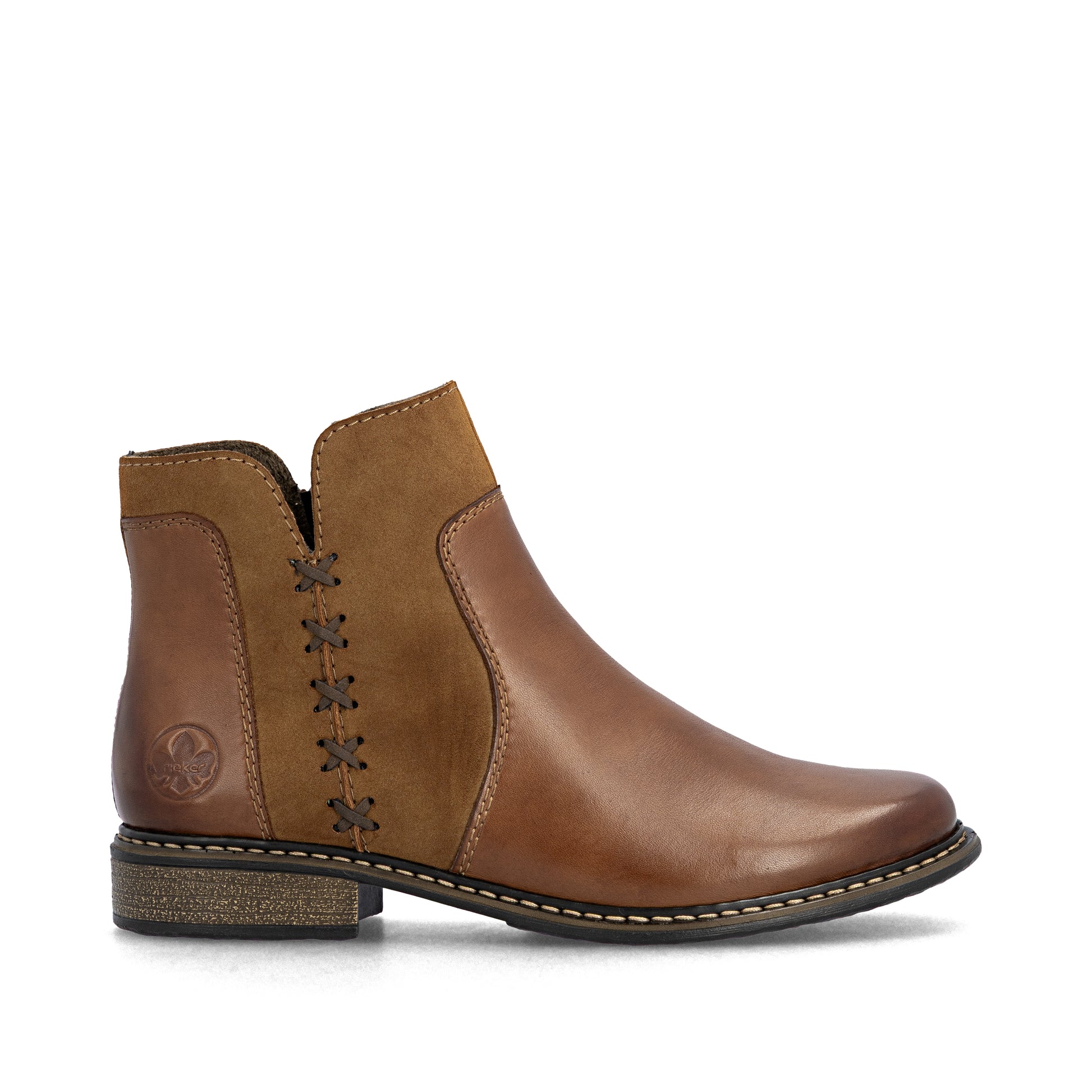 Brown Zip Boots for Women | Rieker Z4951-24