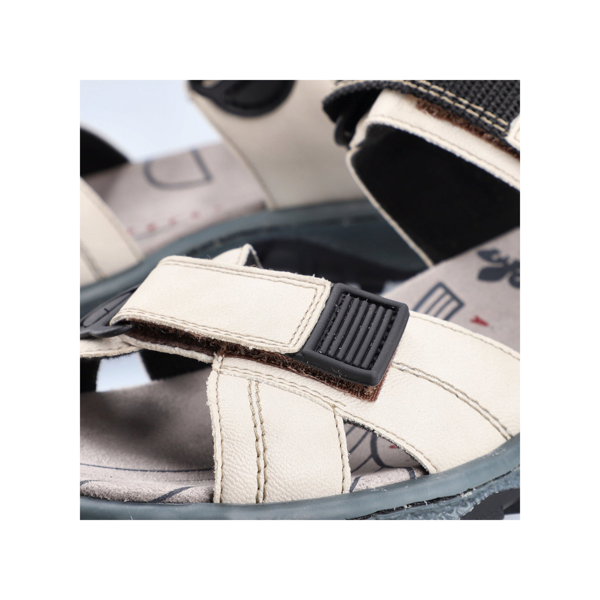 White Hook & Loop Sandals for Women | Rieker 68851-80