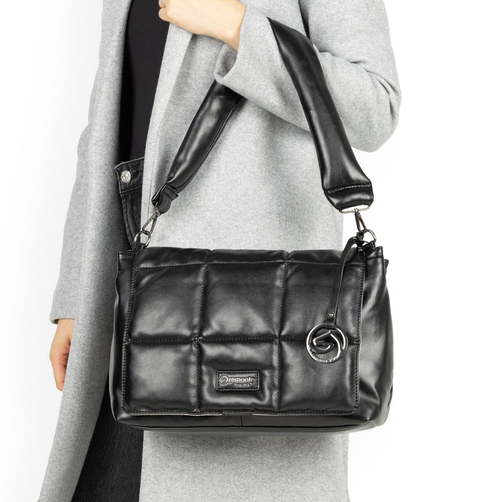 Black Fold With Snap Bags for Women | Remonte Q0716-00
