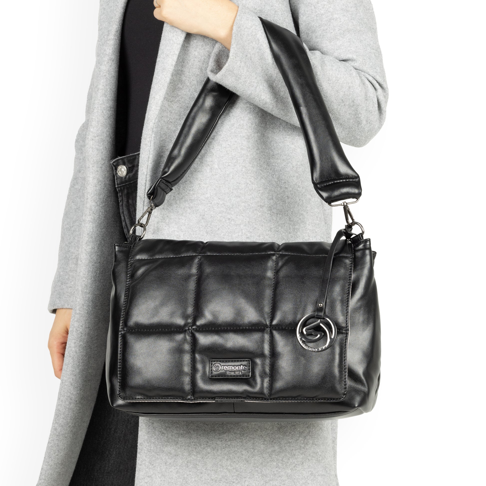 Black Fold With Snap Bags for Women | Remonte Q0716-00