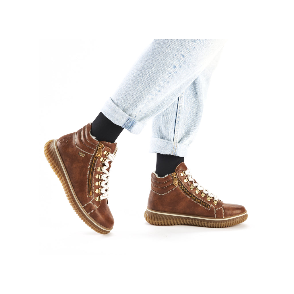Brown Zip Boots for Women | Rieker 74233-24