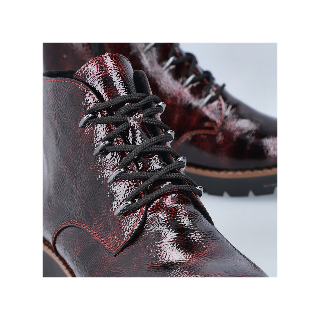 Red Zip Boots for Women | Rieker 44902-35