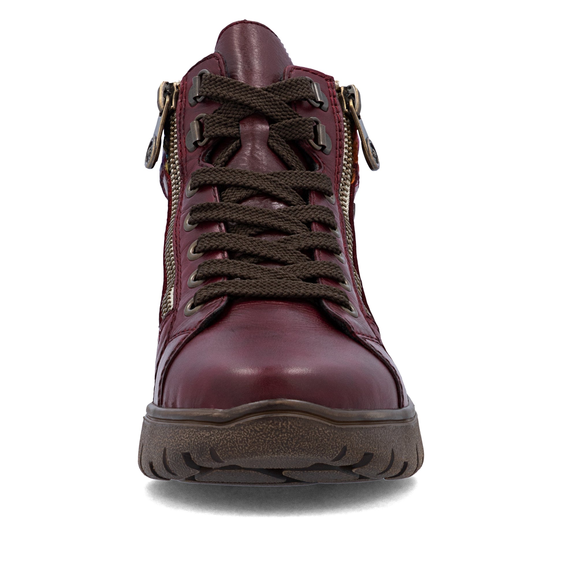 Red Zip Boots for Women | Rieker N1305-35