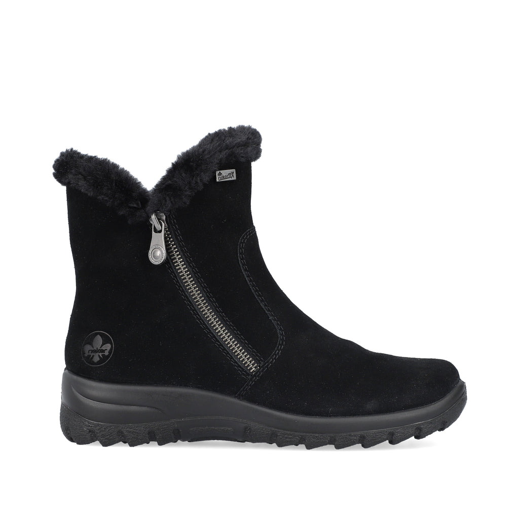Black Zip Boots for Women | Rieker L7162-00