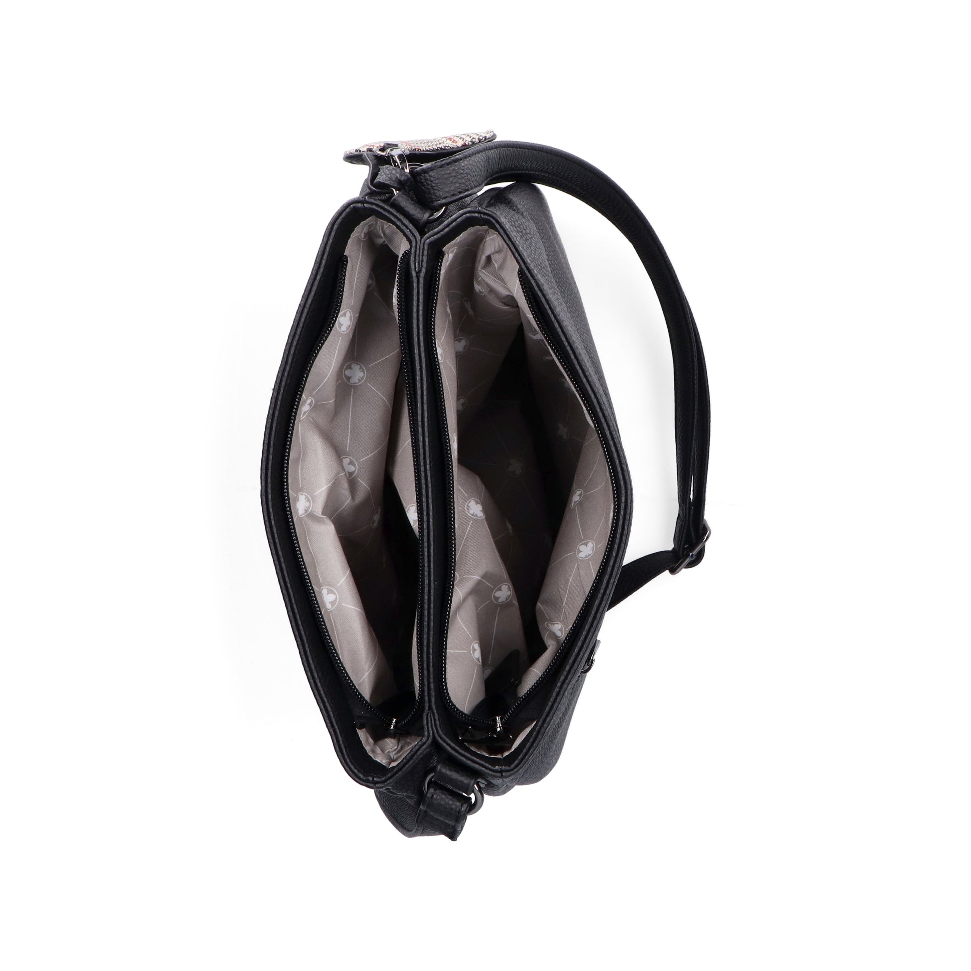 Black Zip Bags for Women | Rieker H1005-02