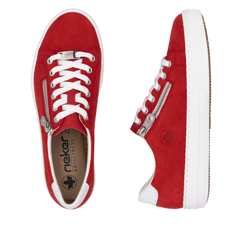 Red Zip Shoes for Women | Rieker L59L1-33
