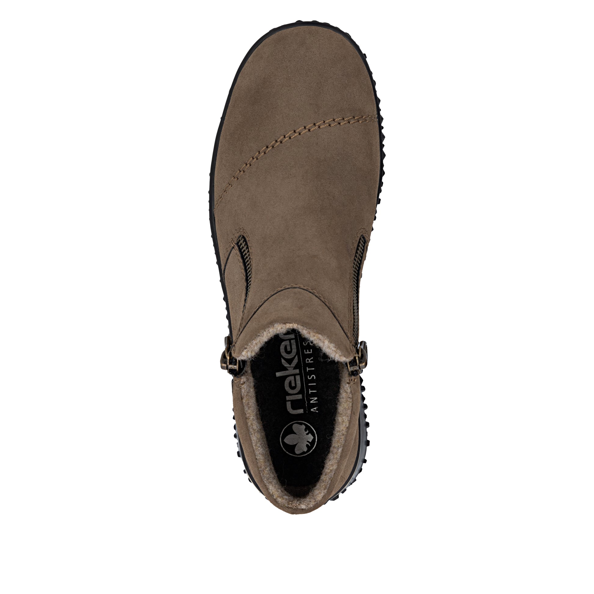 Brown Zip Boots for Women | Rieker Z4265-24