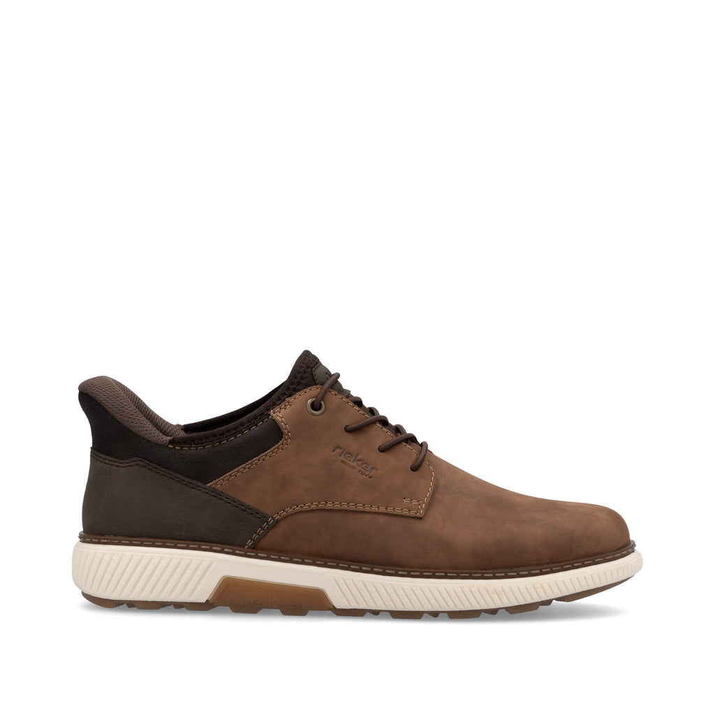 Brown Elasticated Shoes for Men | Rieker B3357-24