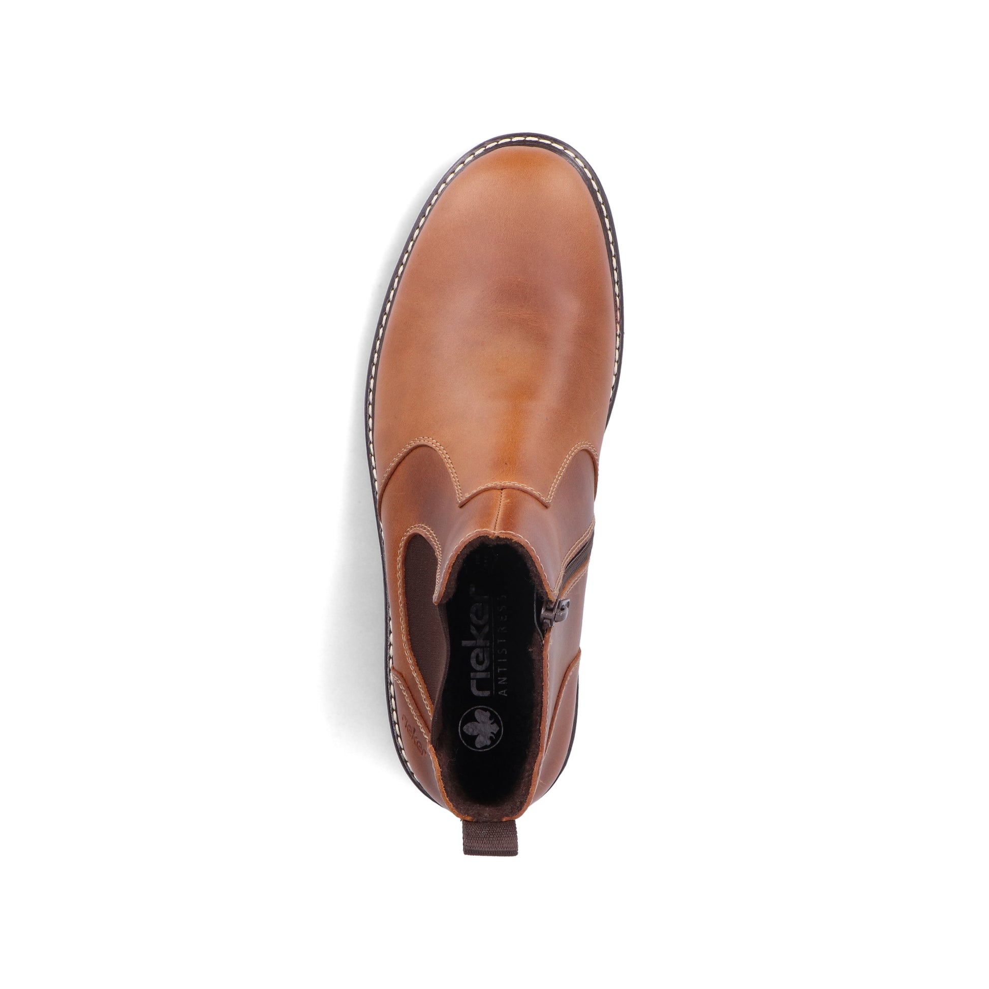 Brown Zip Boots for Men | Rieker 32052-24