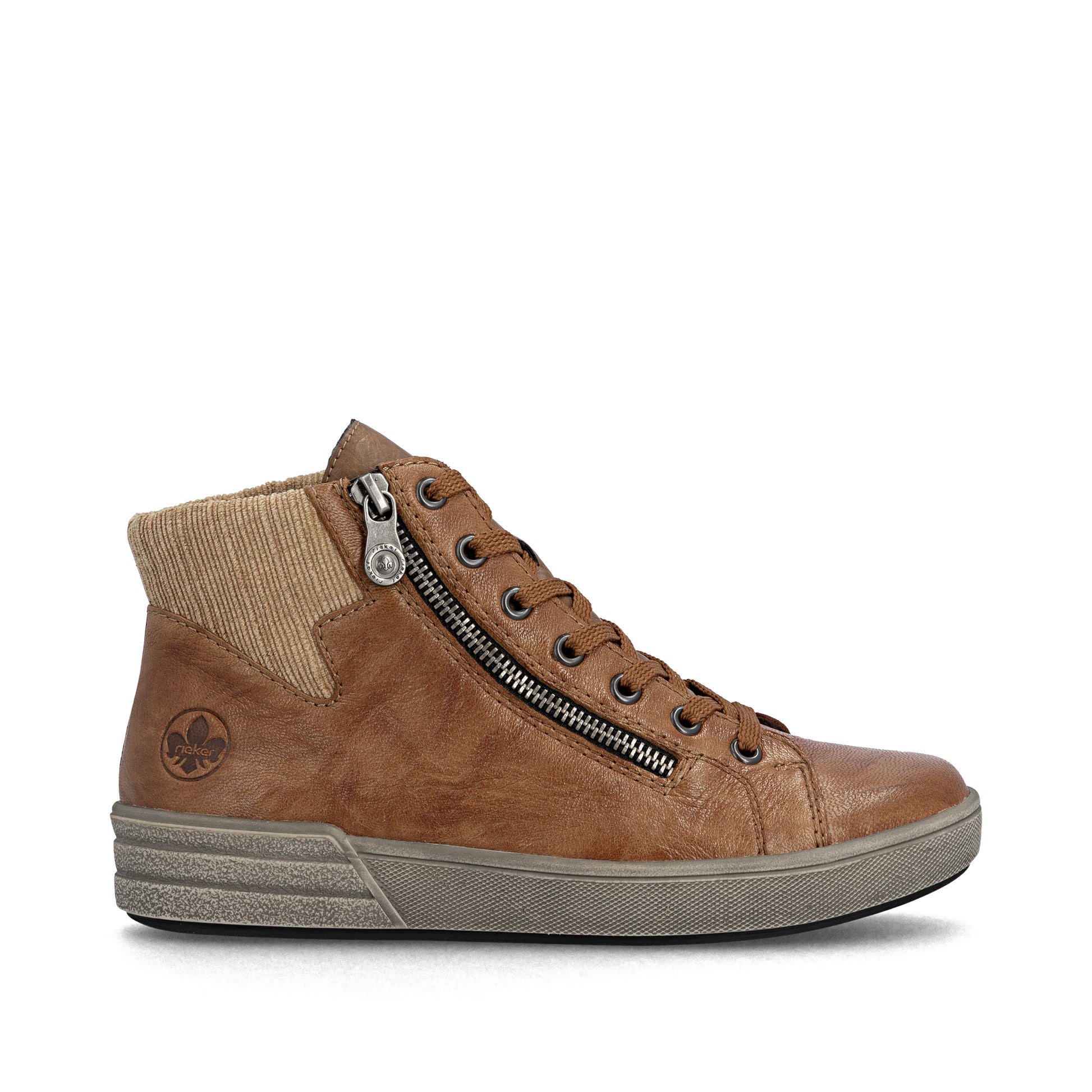 Brown Zip Boots for Women | Rieker X0709-22