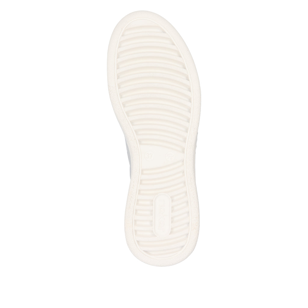 Silver/Platinum Elasticated Shoes for Women | Rieker N6402-40
