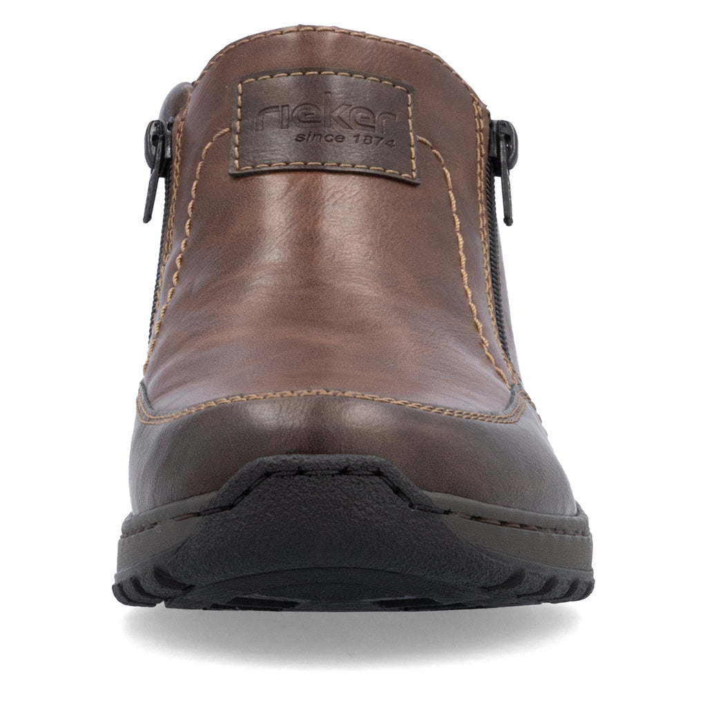 Brown Zip Boots for Men | Rieker 03352-24