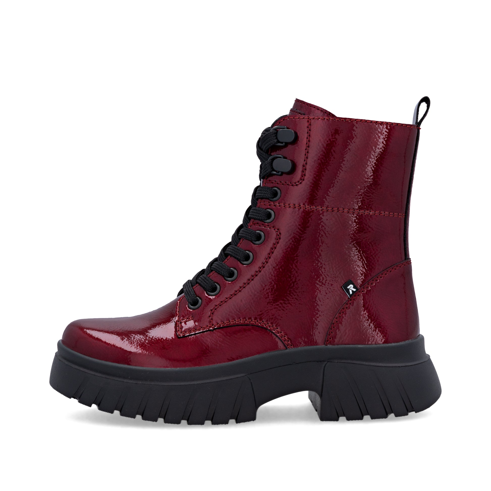 Red Zip Boots for Women | Rieker Sport W1870-35