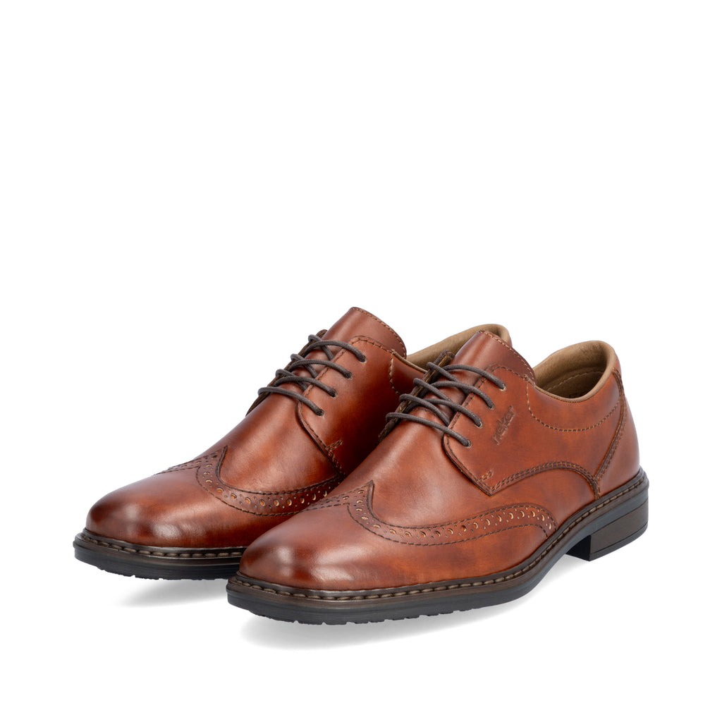 Brown Elasticated Shoes for Men | Rieker 17620-24
