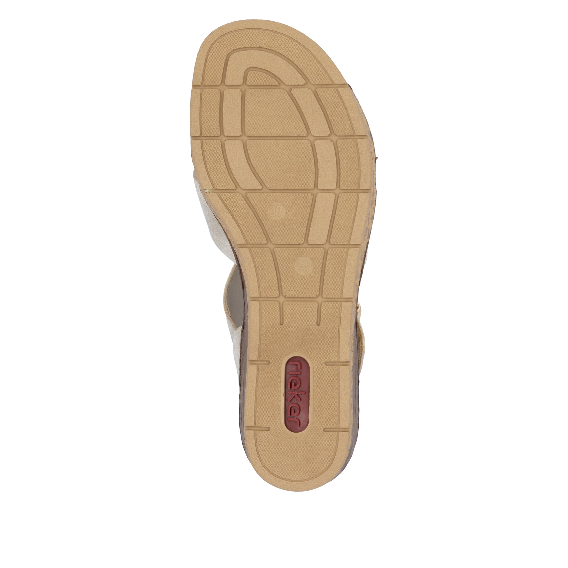Beige Hook & Loop Sandals for Women | Rieker 63795-60