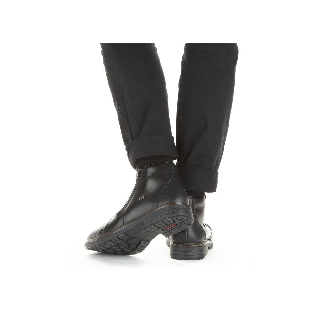 Black Zip Boots for Men | Rieker 33160-00