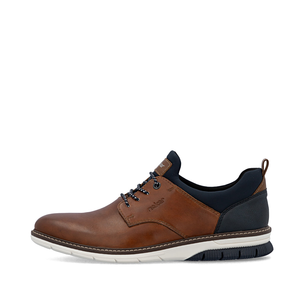 Brown Elasticated Shoes for Men | Rieker 14454-22