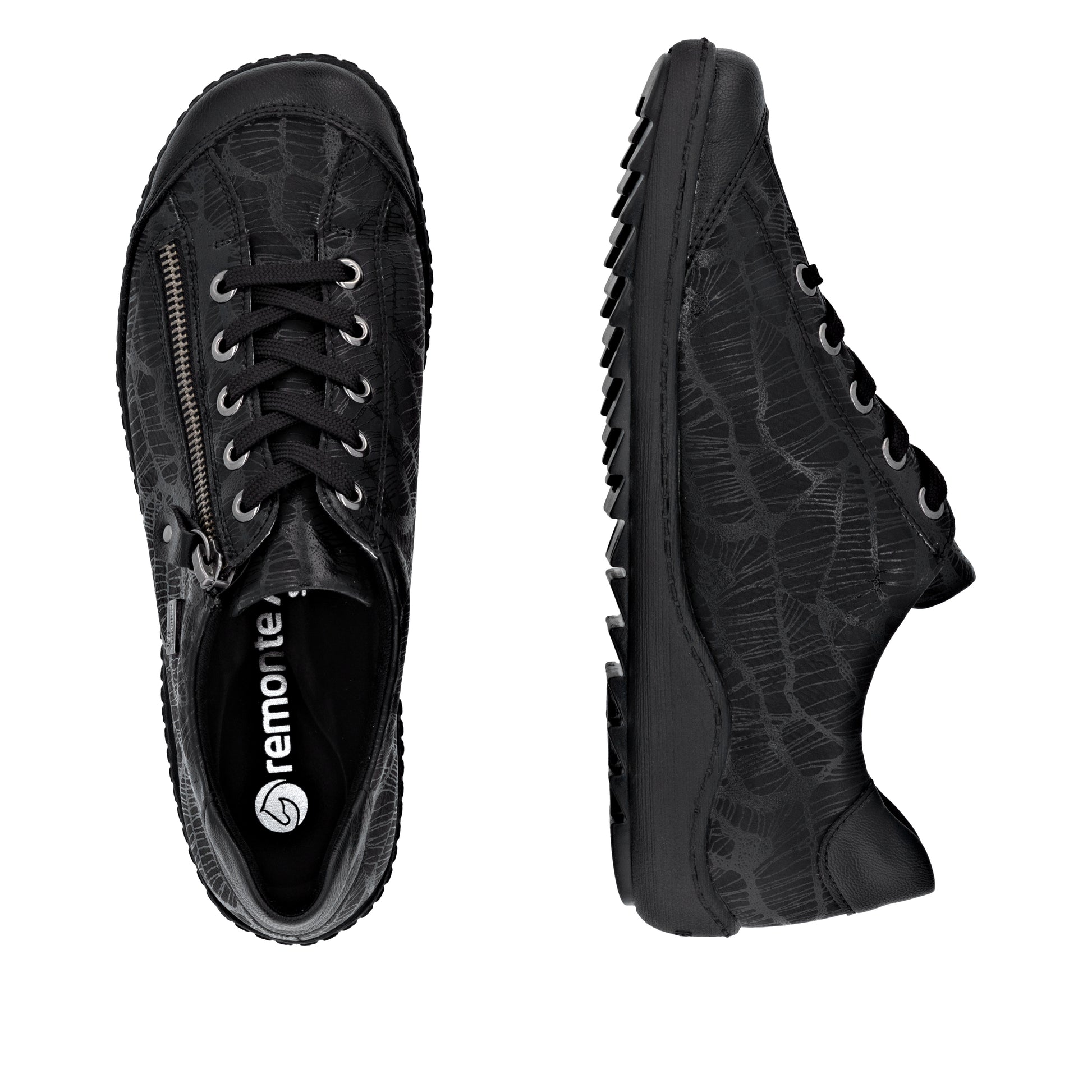 Black Zip Shoes for Women | Remonte R1402-00
