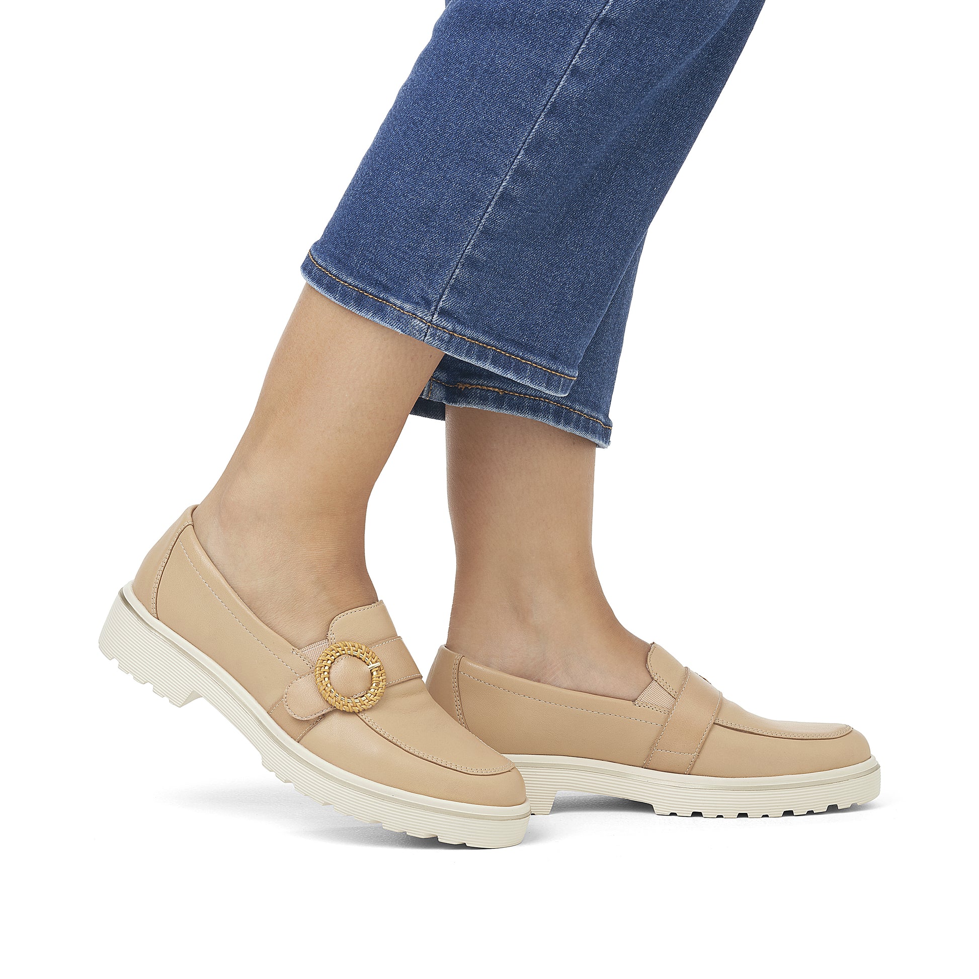 Brown Elasticated Shoes for Women | Remonte D1H00-20