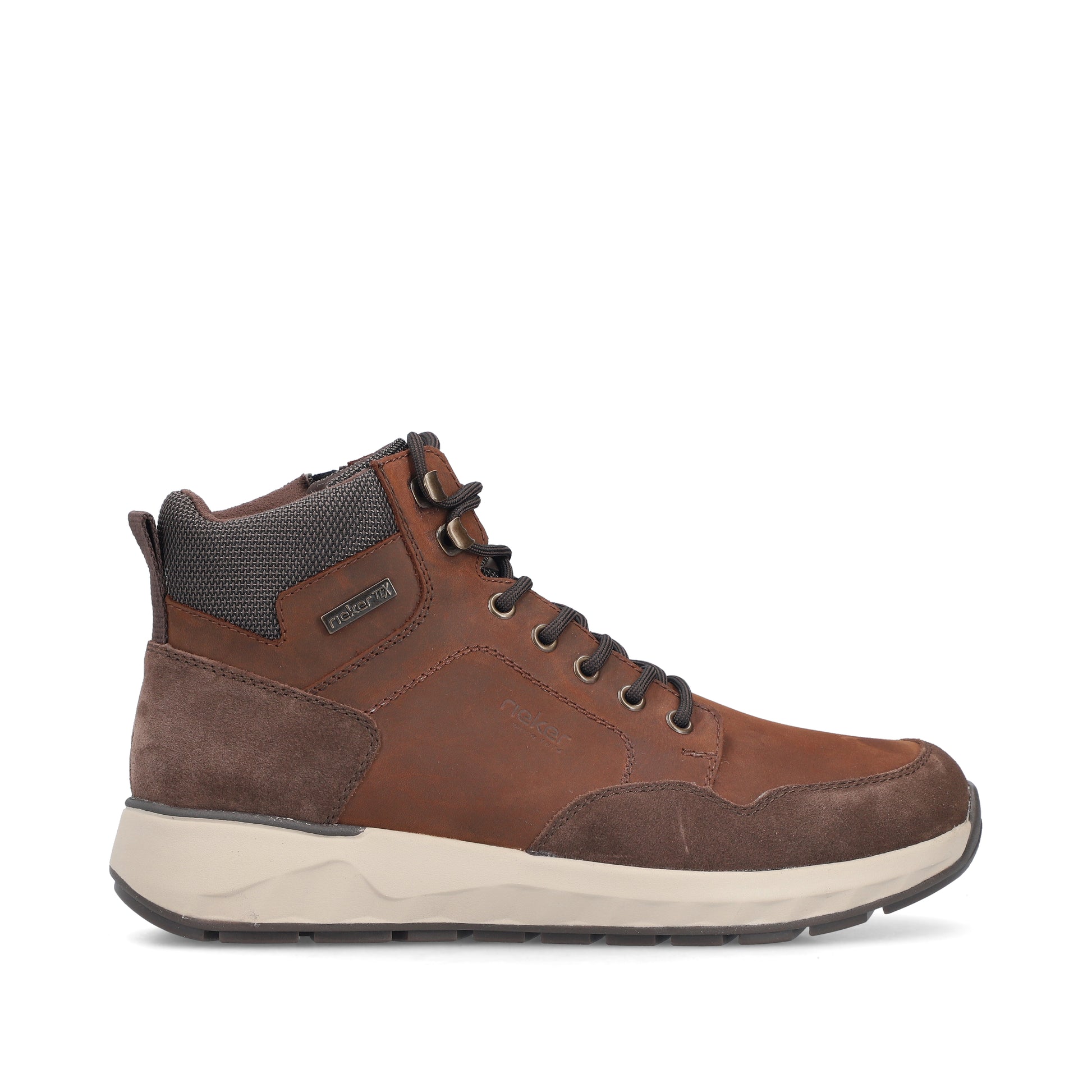 Brown Zip Boots for Men | Rieker 11530-24