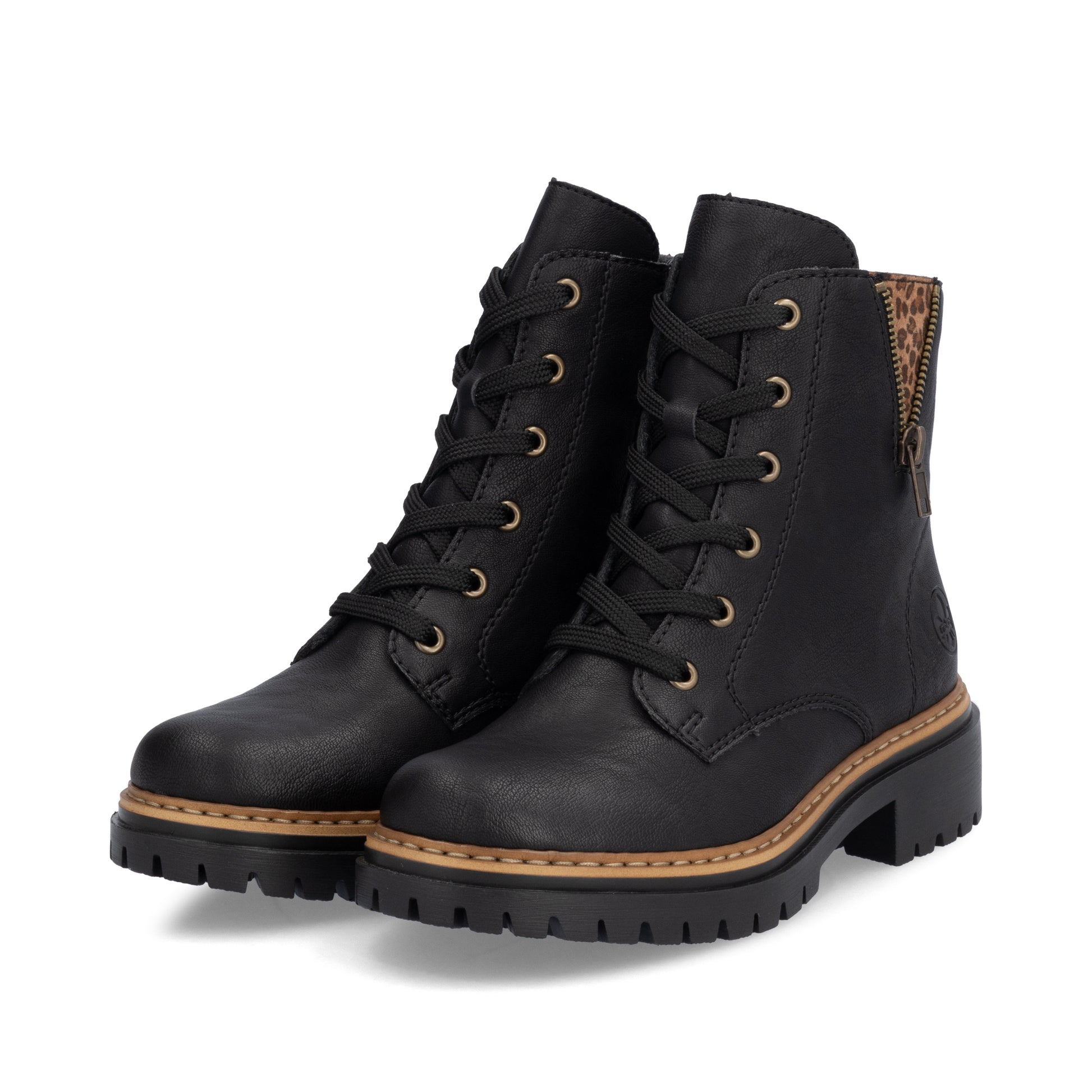 Black Zip Boots for Women | Rieker 72617-00