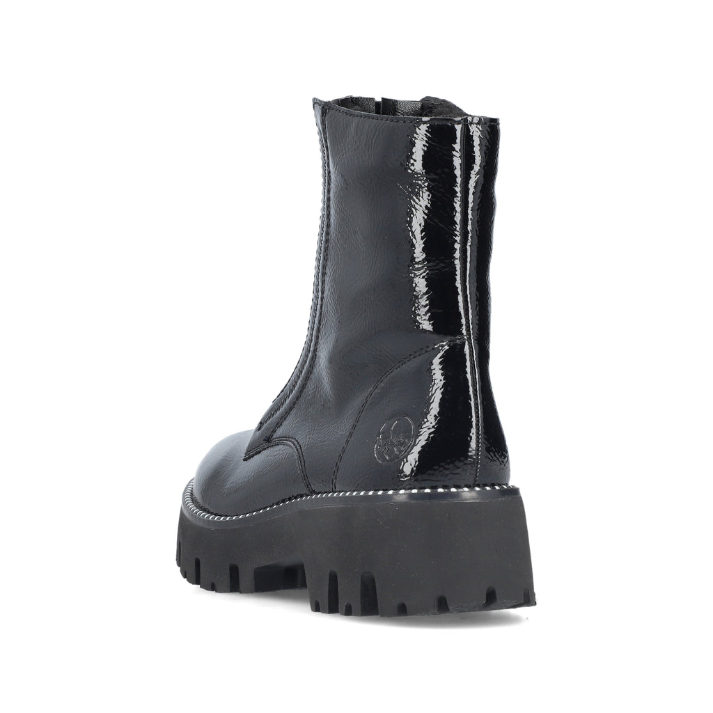 Black Zip Boots for Women | Rieker Y3351-00
